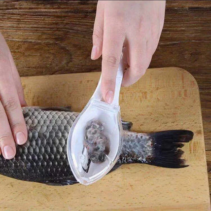 Fish scale spatula, fish skin brush, shellfish tools, quick fish scale spatula, cleaning knife, kitchen accessories