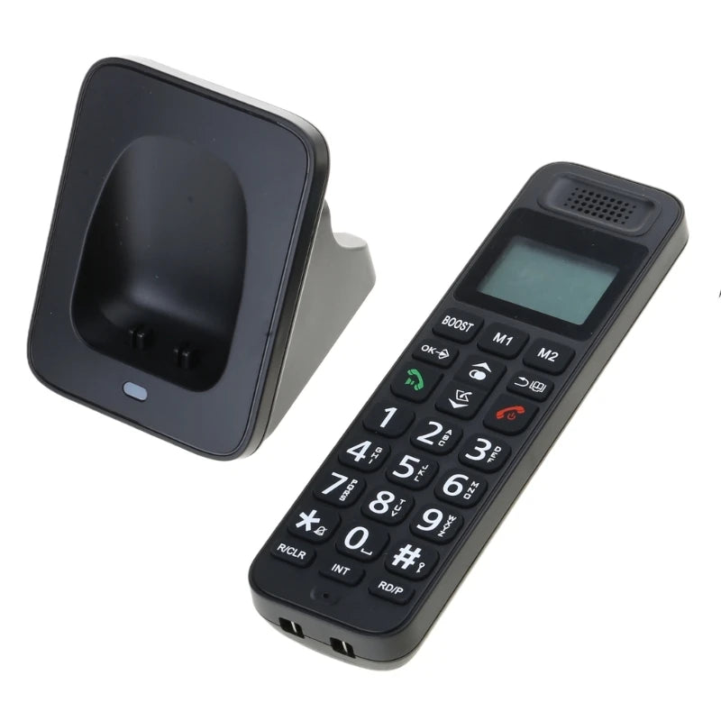 D1018 Handheld Wireless Phone Home Telephone with Clear Sound Quality and Low Radiation for Families