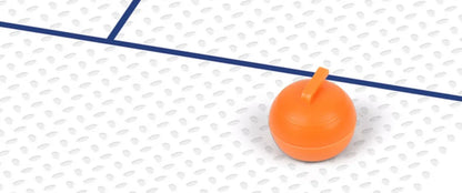 Family Fun Board Games for Kids & Adults: Tabletop Curling Game with 8 Rollers & Shuffleboard Pucks!