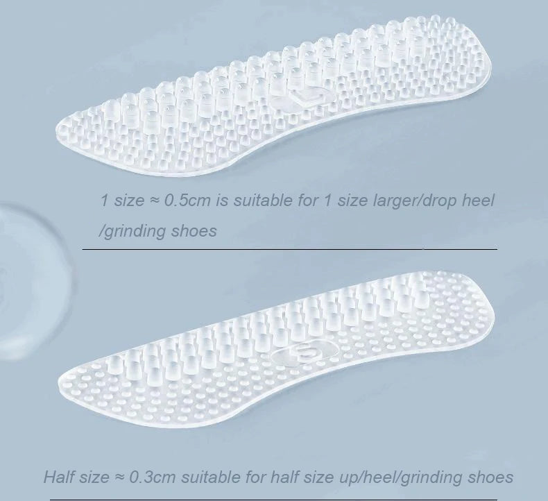 1 Pair Silicone Heel Stickers Heels Grips for Women Men Anti Slip Heel Cushions Non-Slip Inserts Pads Foot Heel Care Protector