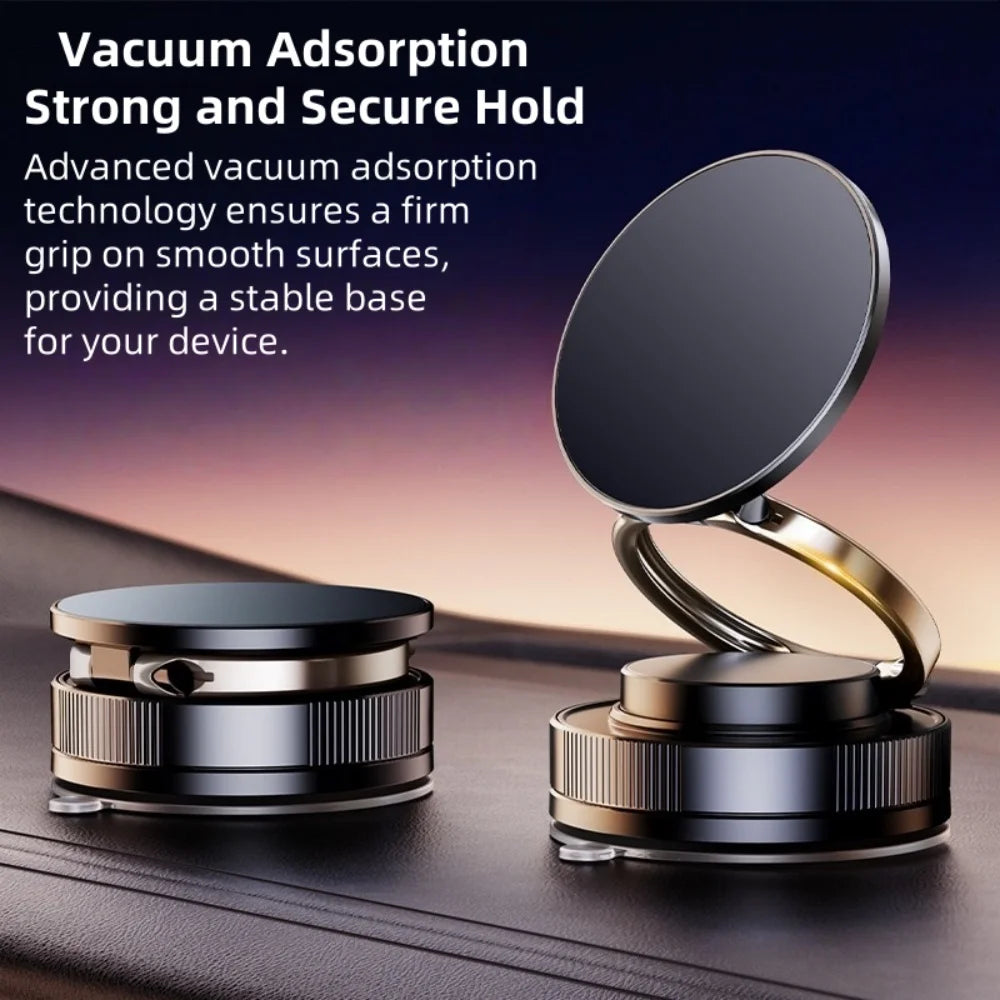 Universal 360° Rotating Magnetic Car Phone Mount - Dashboard & Windshield Compatible Holder for iPhone Android Smartphones