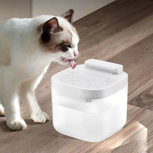 Automatic Pet Water Fountain Square Circulation Filtering Dog Water Dispenser Large Capacity Plastic Cat Water Drinker Home