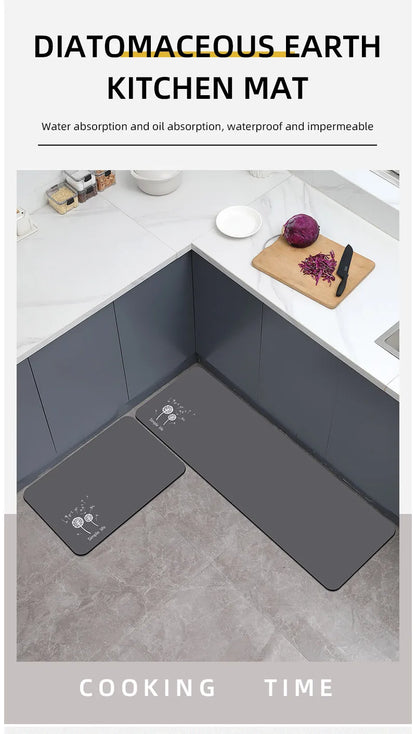 New Slip Absorbent Kitchen Mat Quick Drying Living Room Carpet High Quality Absorbent Anti Fall Rugs Anti Oil Stain Floor Mats