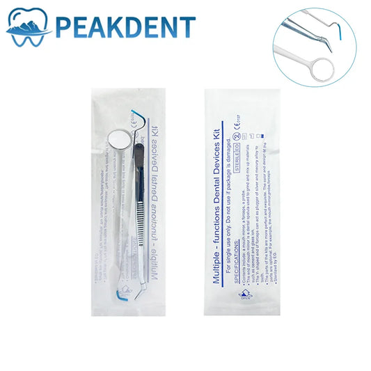 Dental Tool Kit Stainless Steel Instrument Disposable Cleaning Tools Mouth Mirror Probe Hook Pick Tweezer Set dentista Oral Care