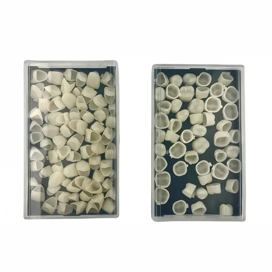 Tools 50 Pcs/Box Teeth Veneers Dentistry Tooth Whitening Dental Temporary Crown Kit Anterior Front Molar Posterior