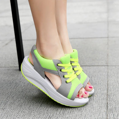 Women Sandals 2023 New Lady Platform Chunky Sandals Comfortable Women's Sandals Open Toe Casual Summer Sports Shoes