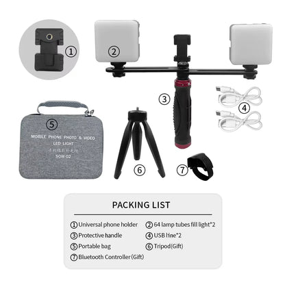 Dental Oral Photography LED Lamp Oral Filling Flash Light Phone Photo Video Flashlight Lighting Dentistry Equipment Bluetooth