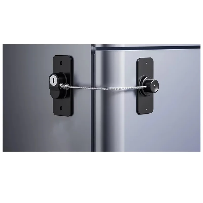 AT21-Home Child Safety Refrigerator Locks Anti-Fall Limit Lock Rotatable Cabinet Children Security Protection