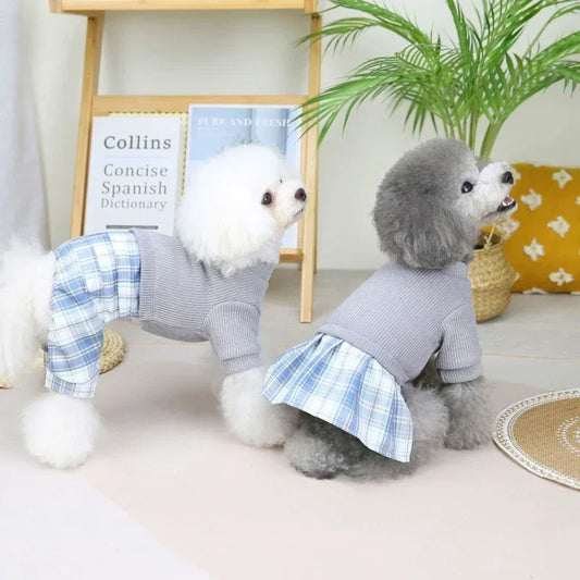 Couple Dog Clothes Jumpsuit Dress