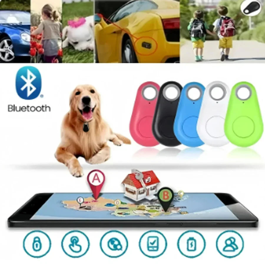 Mini GPS Tracker for Pets & Personal Items Bluetooth Anti Lost Device with Two Way Positioning RealTime Tracking for Android