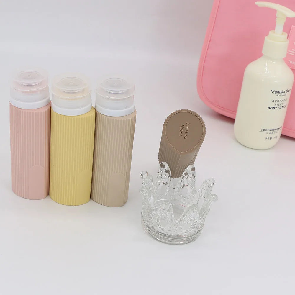 Travel Bottles for Toiletries Tsa Approved 3oz Travel Size Containers BPA Free Leak Proof Refillable Liquid Silicone Squeezable