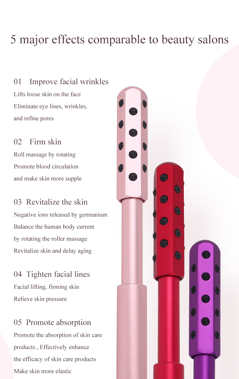 Germanium Beauty Bar Face Massage Roller Face Lift Massage Facial Stick Skin Care Beauty tools Anti Wrinkle Facial Massager