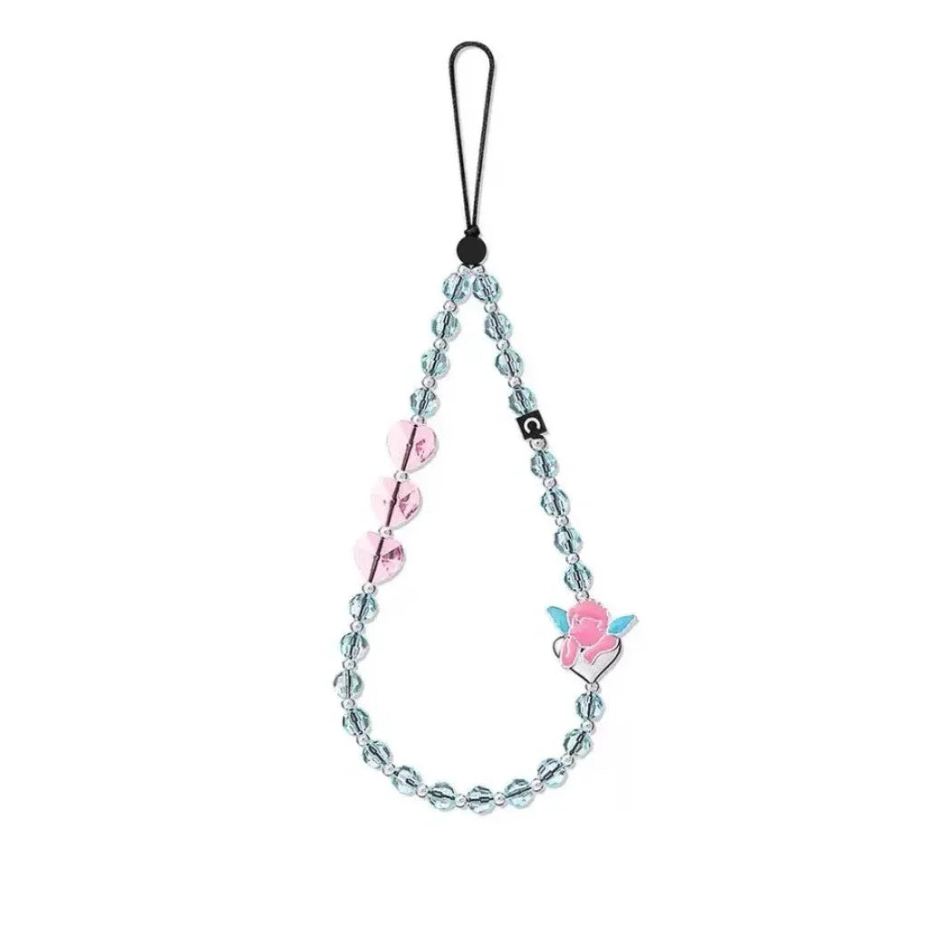 Colorful Beads Phone Straps Long Short Lanyard Phone Hanging Chain