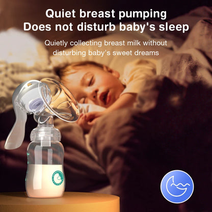 Breast Pump Baby Nipple Manual Suction Milk Pump Feeding Breasts Pumps Milk Bottle Sucking Postpartum Supplies BPA Free