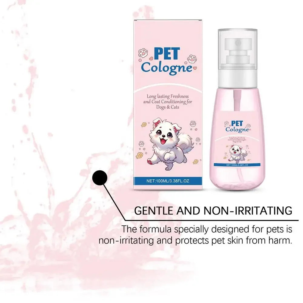100ml Deodorizing Dog Spray Mild Kitten Odor Removal Natural Deodorizer Perfume Spray for Dogs Cats Long-lasting Odor Control