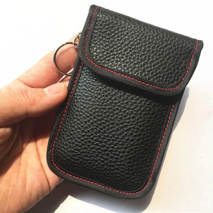 1x Car Anti-theft Car Key Fob RFID Signal Blocker Faraday Signal Blocking Pouch Bag Key Wallets Car Interior Accessories