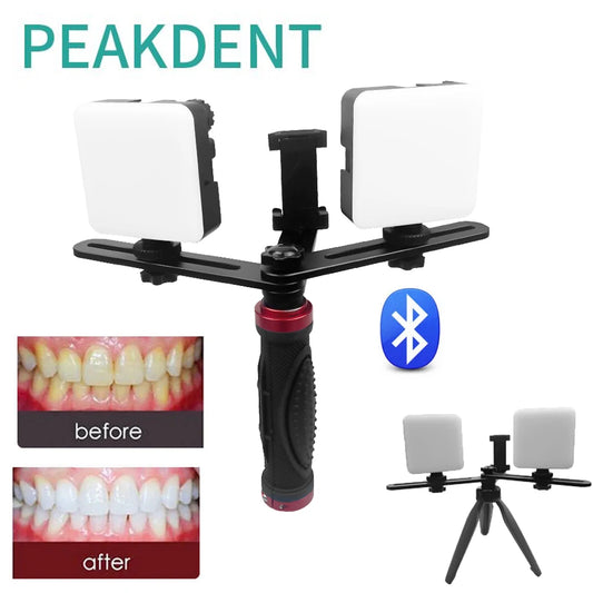 LED Dental Treatment Light Brightness Adjustable Oral Filling Flash Light Cell Phone Photography Lamp Dentistry Equipment