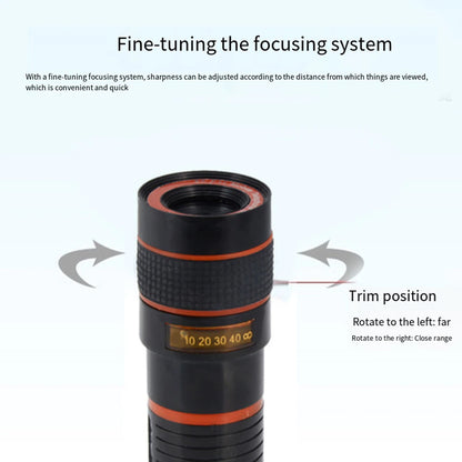 Professional Phone Camera Lens Kit For Smartphones Includes 8x Super Macro Lens External Cellphones Lens Telephoto Lens