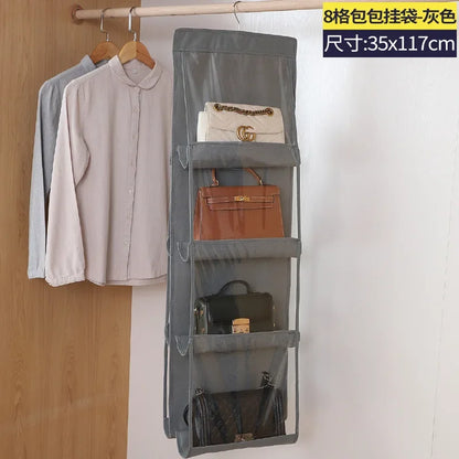 Bag Storage Hanging Handbag Organizer Wardrobe Closet Storage Transparent Three-dimensional Storage Box Home Organization
