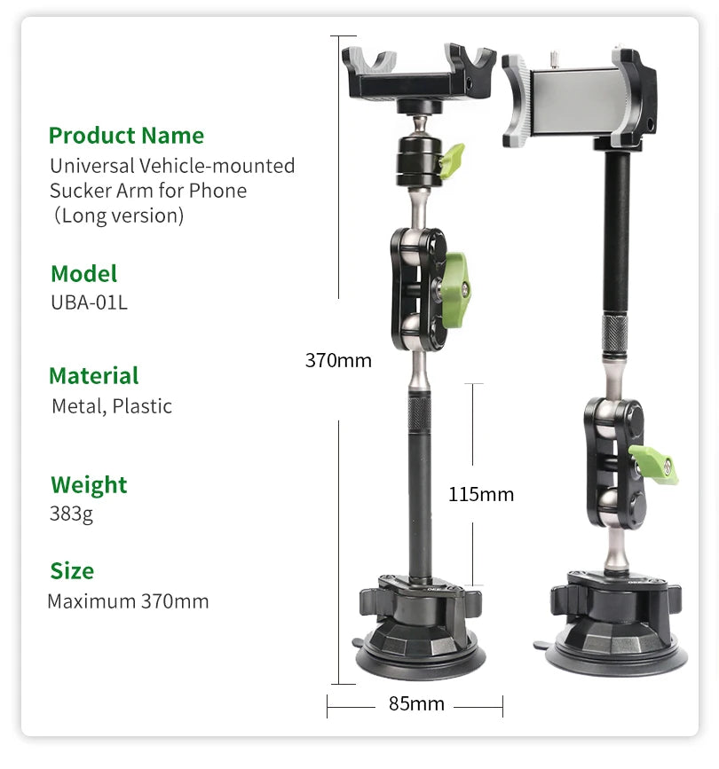 Car Phone Holder Windscreen Mount,Dashboard Phone Holder, Strong Suction Cup Phone Mount ,360°Mobile Phone Holder for Windshield
