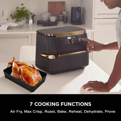 Silicone Air Fryer Liners for Ninja AF500UK 10.4L Air Fryer Silicone Liner for Ninja Air Fryer Accessories