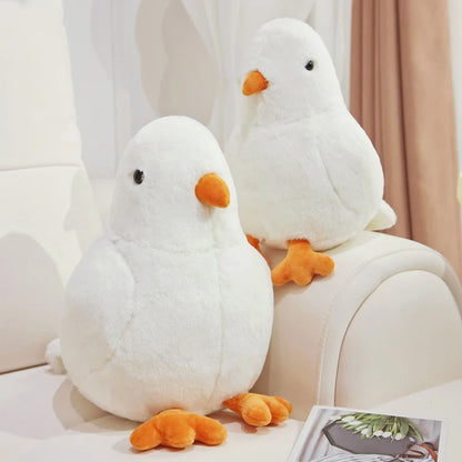 Simulated Round Chubby Pigeon Plush Toys Cartoon Bird Peace Dove Dolls Stuffed Home Decratied Ornaments Gifts for Kids Girls