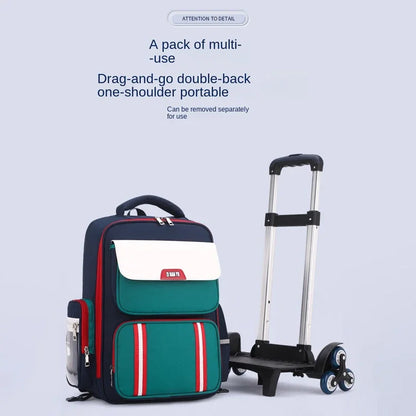 Rolling Backpacks for Primary School Children Trolley School Student Backpack Wheeled Bag Back To School Backpacks with Wheels