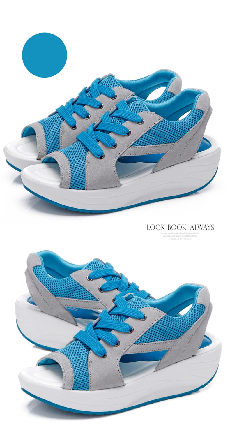 Women Sandals 2023 New Lady Platform Chunky Sandals Comfortable Women's Sandals Open Toe Casual Summer Sports Shoes