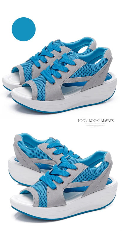 Women Sandals 2023 New Lady Platform Chunky Sandals Comfortable Women's Sandals Open Toe Casual Summer Sports Shoes