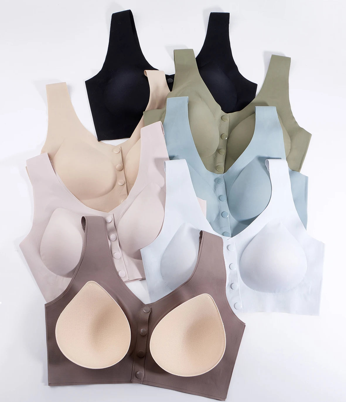 Nursing Bra Maternity Bra With Removable Pads Front Open Buckle Breathable Comfortable 3D Seamless Bras For Women Pregnancy Hot