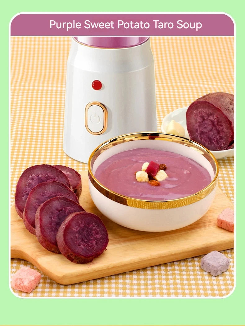 Portable Wireless Blender Electric Fruit Juicer Machine For Orange Ice Crushing 10 Blades Auxiliary Food Machine 1500mA Mixer