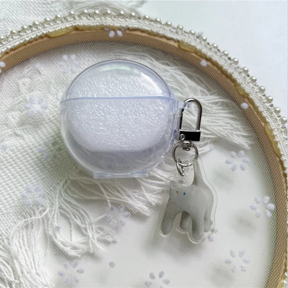 Cute Keyring Case for Lenovo HT38 Protective Cover Wireless Bluetooth Headphone Case for Lenovo HT38 Earbuds Cover