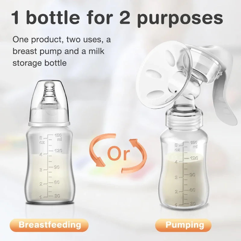 Popular baby breast pump, manual breast pump, breast milk bottle breast pumppostpartum product, breast pump without bisphenol A