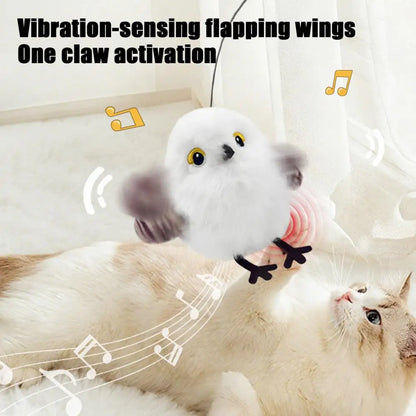 Interactive Flapping Cat Toys Rechargeable Motion Activated Automatic Cat Toys for Indoor Cats Enrichment Toy for Hunting And Ki