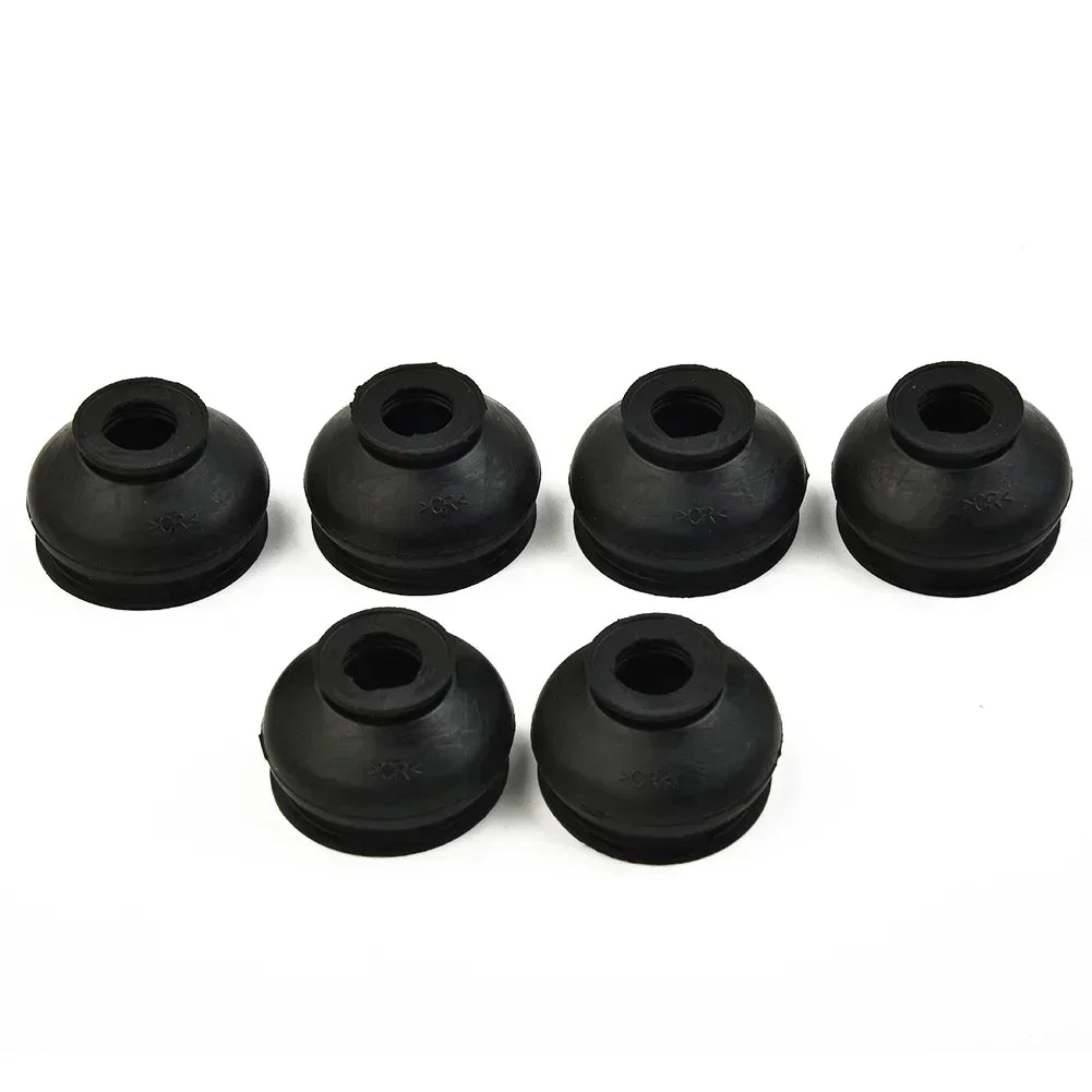 6pcs Ball Joint Boot Suspension Steering Dust Cover Track Tie Linkage Rubber Dust Boot Covers Track Rod End Replacement Kit