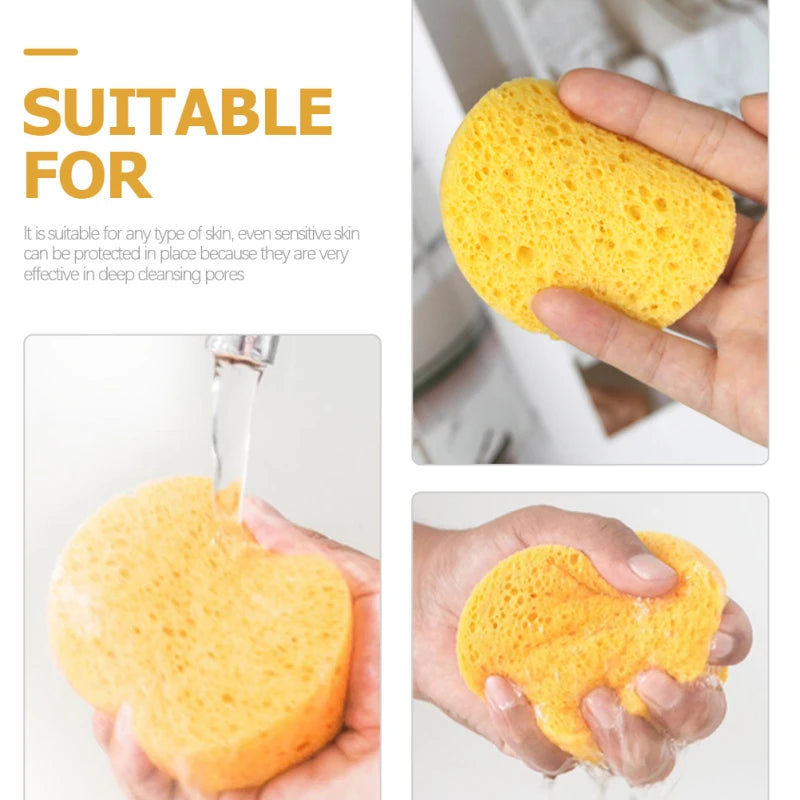 25 Pcs Compression Face Puff Spa Sponge Cellulose Cleaning Sponges Washing Cleaner Facial Estheticians Natural Dish