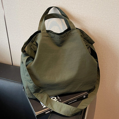 Tote Bag for Women 2025 New Large-Capacity Canvas Shoulder Bag Commuter Computer Bag Large Bag Handbag Korean Style Work Class Travel Play Shopping Shopping