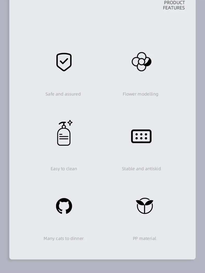 Six-in-one Dog Bowl Puppy Slow feeder Dog Bowl Cat Water Bottle flower-shaped cat Water feeding bowl Healthy Eating plate Pet ac