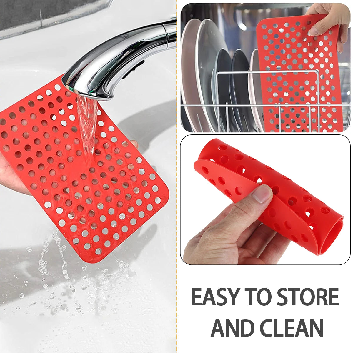 Air Fryer Silicone Mat Reusable Air Fryer Liners Non-Stick Silicone Mats Kitchen Accessories Baking Mat Pastry Tools Bakeware