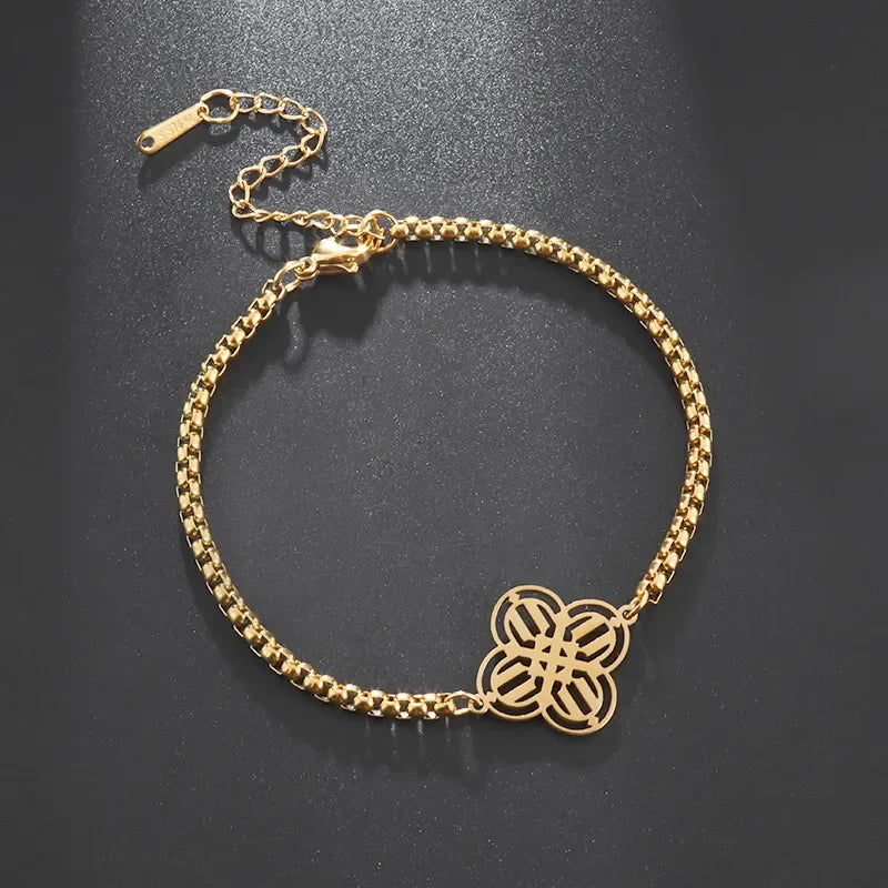 Angel Seal Archangel Metatron Cube Bracelet Women Men Salomon Box Chain Bracelet Stainless Steel Jewelry Gift