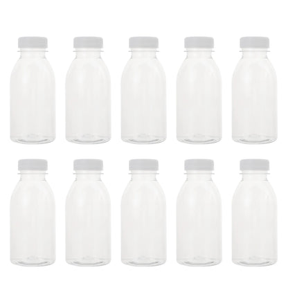 10pcs Beverage Bottle 300ml Juice Storage Kid Water Bottles Juice Kid Water Bottles Jug Kid Water Bottles Transparent Beverage