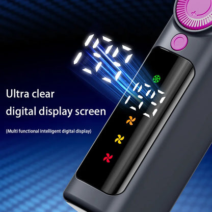 Electric Fan Handheld Fan 199 Gears High Speed Semiconductor Cooling Handheld Fan Mini Portable Folding USB Small Fan