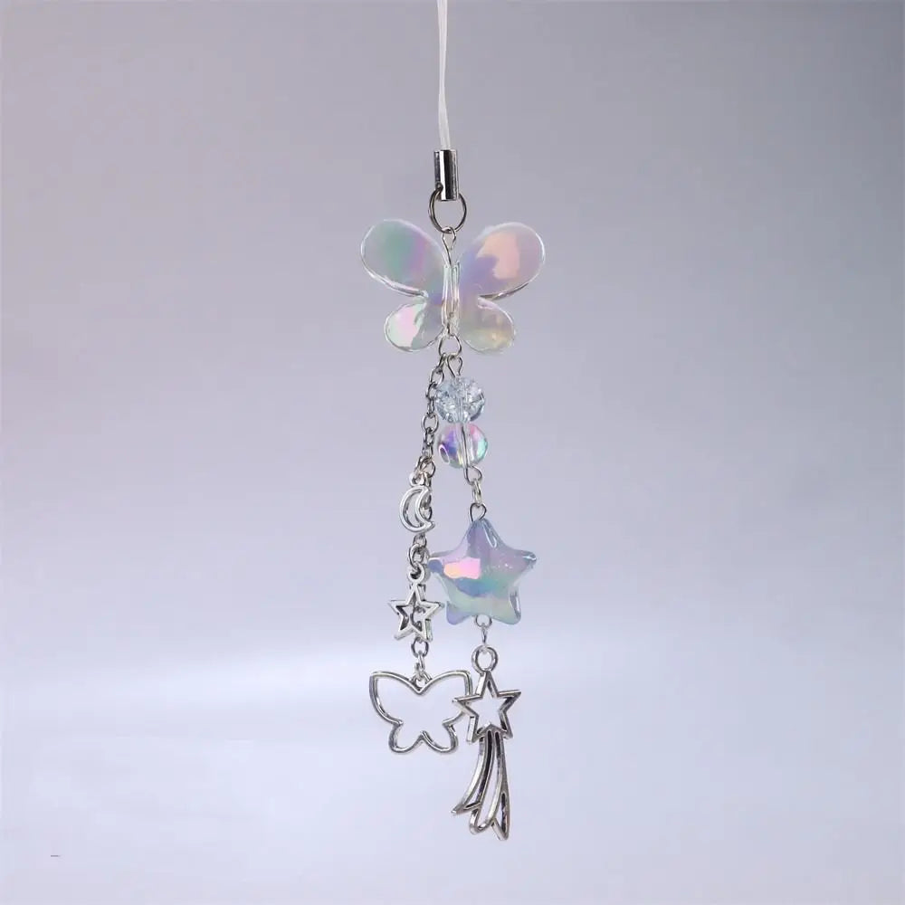 Phone Charms Y2K Phone Pendant Butterfly Sweet Girl Phone Lanyard Phonestraps Backpack Ornament Phone Chain Camera