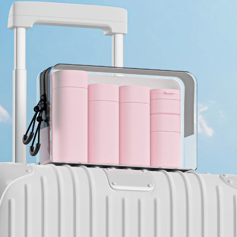 6pcs 15-100ml Travel Bottles Set Cosmetic Bottles Empty Container Leakproof Refillable Bottle For Shampoo Conditioner Lotion