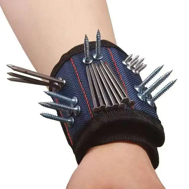 SenNan Magnetic Wristband for Holding Screws Nail Drilling Bits,Wrist Tool Holder Belts with Strong Magnets Gadgets for Unisex