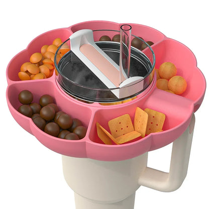Reusable Silicone Snack Bowl for 40oz Stanley Cup Snack Plate Snack Box Cup Holder  Outdoor Activities Cup Accessories