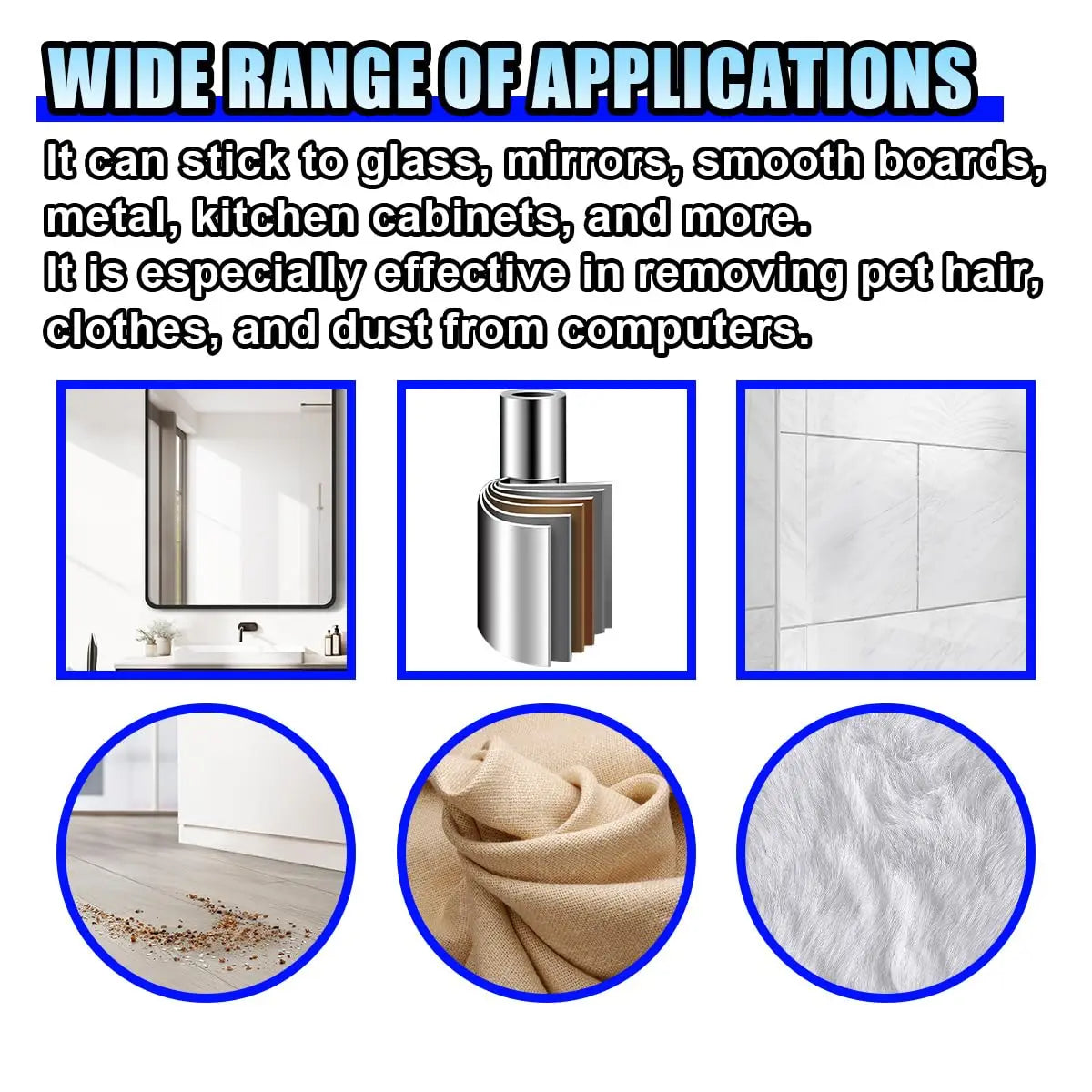 3PCS Car Dashboard Non-Slip Mats, Removable Sticky Silicone Gel Pad, Multi-Functional Auto Magic Gel Holder Stick to Cell Phone