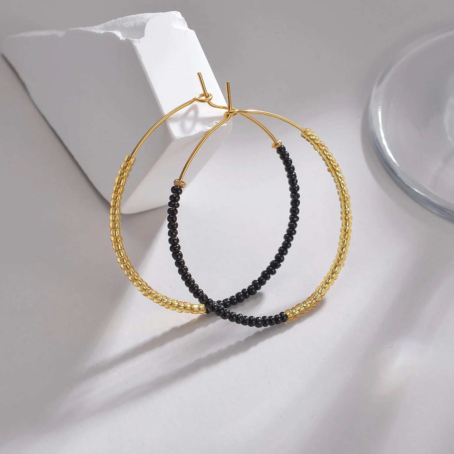 Bohemian Fashion Colored Beaded Earrings Exquisite Round earring For Women Handmade Summer Beach Jewelry Accessories Gifts