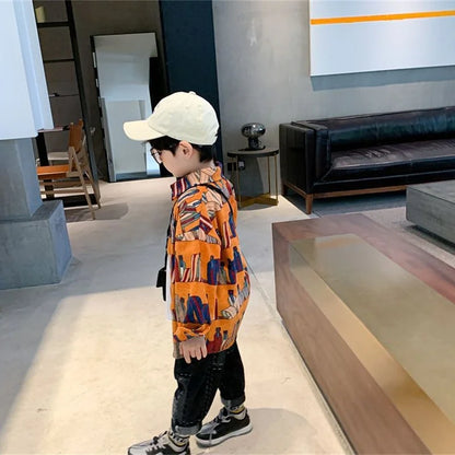 Boys Baby's Kids Blouse Coat Jacket Outwear Cotton 2024 Sweet Spring Autumn Shirts Outwear High Quality Children's Clothing