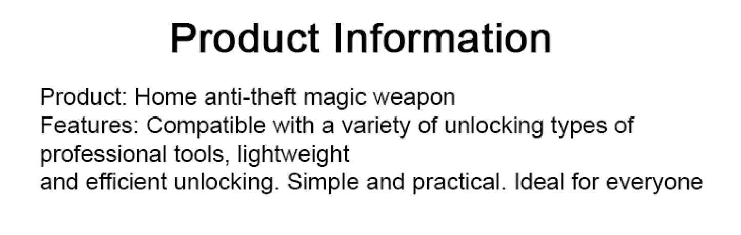 Household real antitheft tools Practical hardware tools Household antitheft supplies